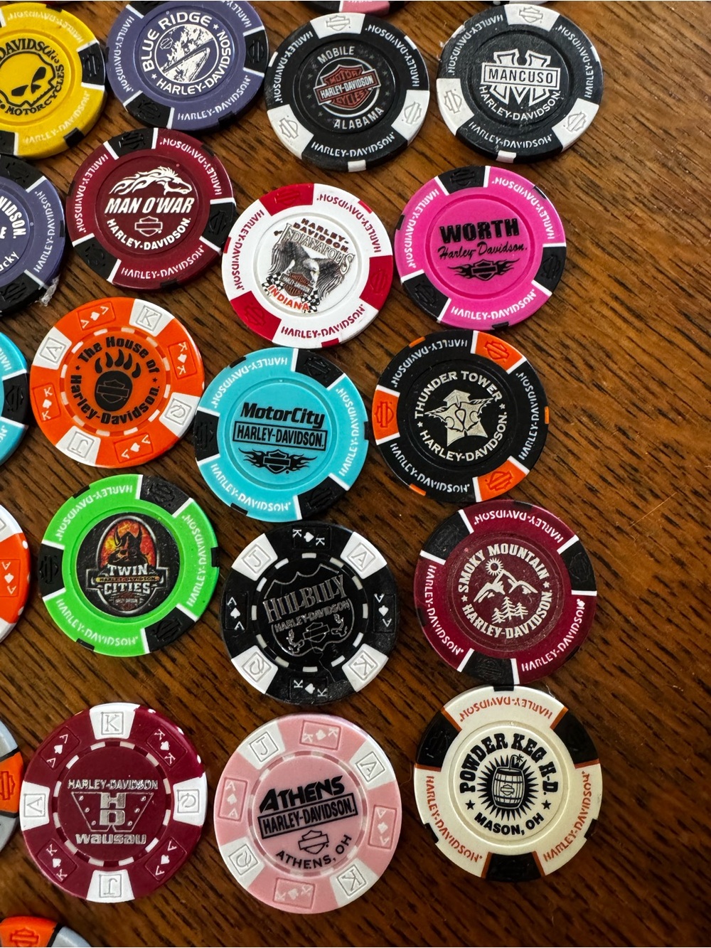 45 Harley-Davidson Poker Chips
Many States Many Locations - Picture 4 of 5